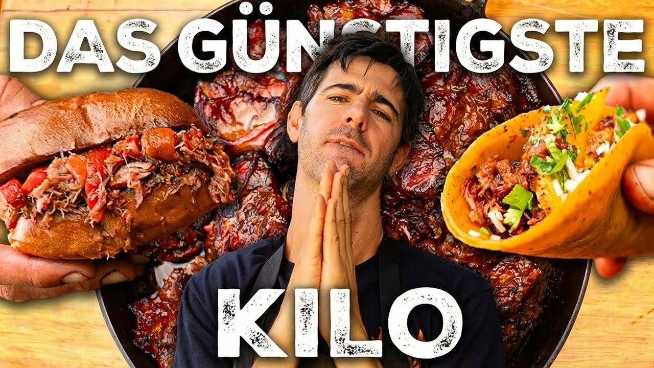 Geschmorte Rinderbacke: Sandwich & Tacos für nur 4 Dollar pro Kilo | Locos X el Asado