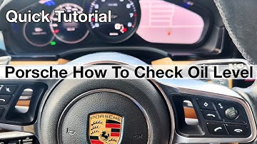 Stapsgewijze handleiding: oliepeil Porsche Cayenne controleren