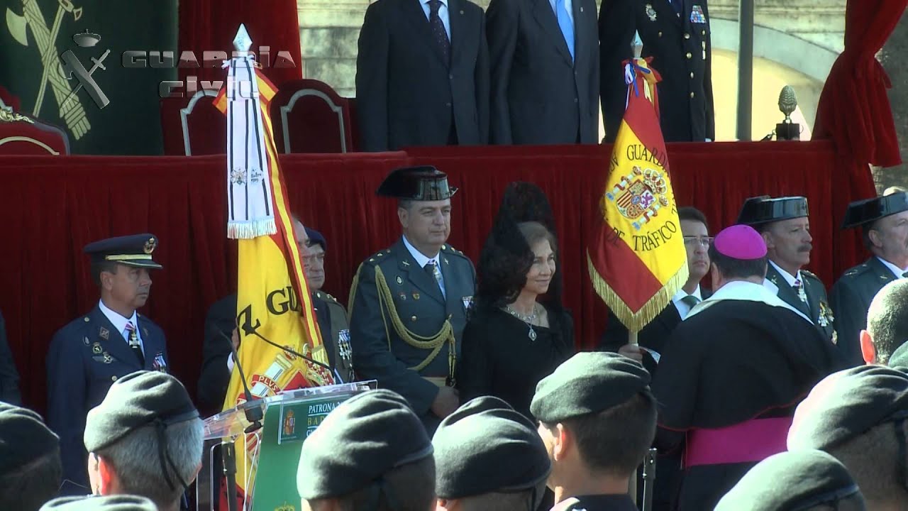 La Reina preside en Badajoz los actos de la festividad de la Patrona de la Guardia Civil