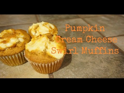 Pumpkin Cream Cheese Swirl Muffins