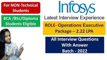 Infosys Latest Interview Experience| Operations Executive Role| Tips to crack Interview| Selected