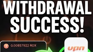 Robox vpn use and mine Rox coin withdrawal successfull in this video Link in my telegram channel screenshot 3