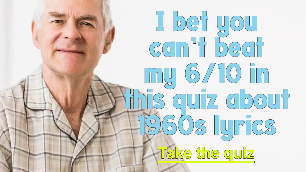 60s Song Lyrics Quiz YouTube 60s Song Lyrics Quiz YouTube