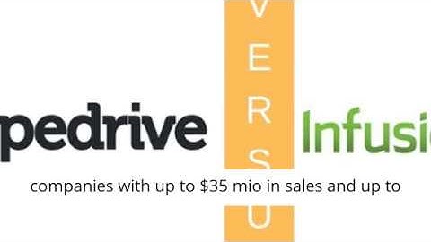 Infusionsoft vs Pipedrive CRM And Marketing Automation Platforms