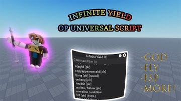 Roblox Infinite Yield FE Universal Script - Bypass Anticheat  | Godmode, Hitbox, Reach and more!