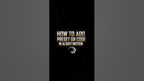 How to add Preset Qr Code In Alight Motion | Alight Motion Tutorial