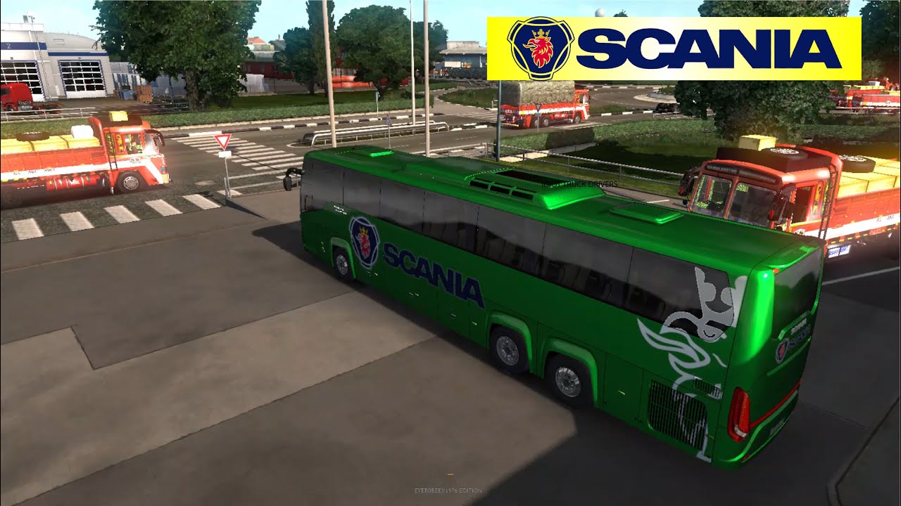 Scania Multi Axle Bus on High way | Idiot Truck Driver Hit ...