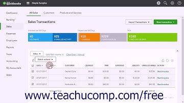 QuickBooks Online Plus 2017 Tutorial Creating Batch Invoices Intuit Training