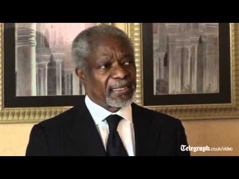 UN general secretary Kofi Annan optimistic over Sy...