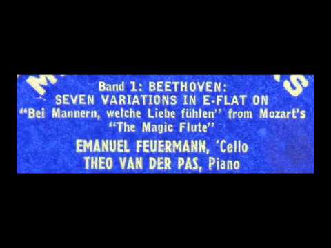 Beethoven / Emanuel Feuermann / Theo Van Der Pas, ...