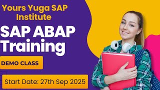 SAP ABAP Demo Class || Your&#39;s Yuga SAP SD || Yours yuga SAP Institute