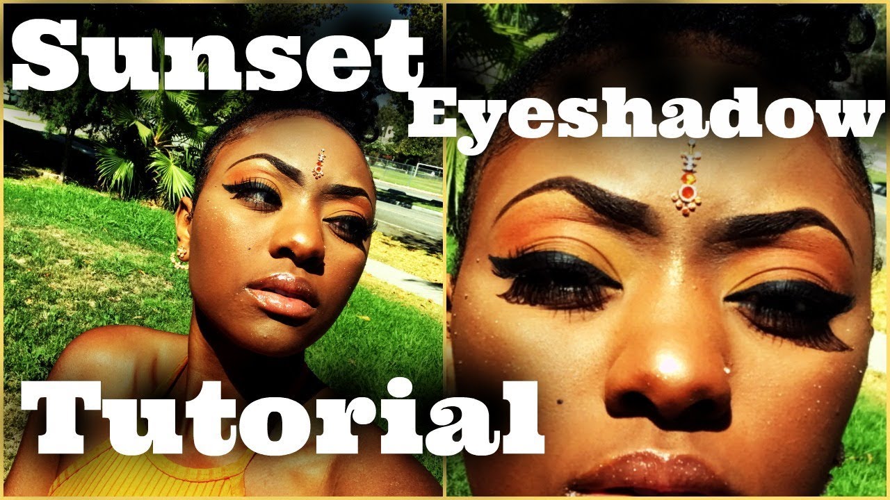 NYX Sunset Eyeshadow Tutorial Easy Beginner Friendly Hard Candy