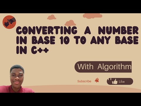 Converting a Number from Base 10 to Any Base in C++ || With Algorithm