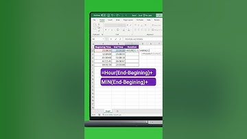 Calculate duration in hours, minutes and seconds 😊 #excel #excelformula #exceltutorial