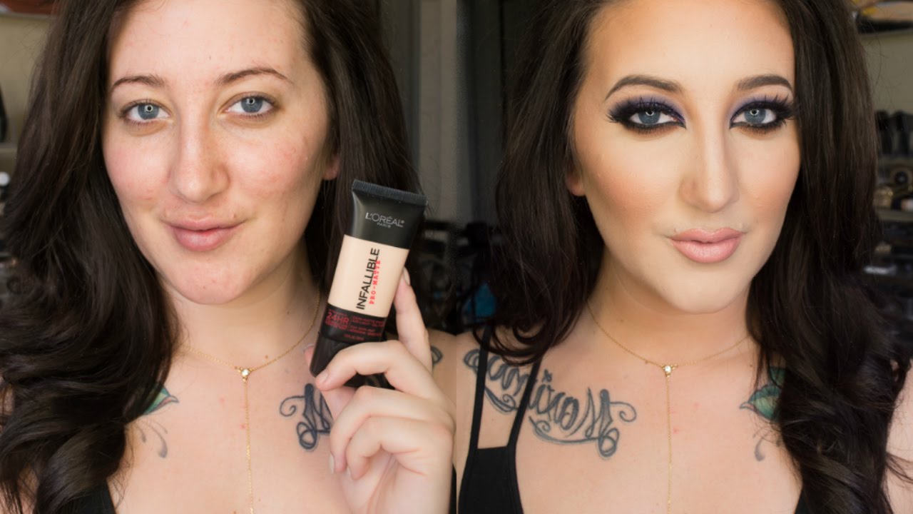 NEW LOreal Infallible Pro Matte Foundation 24 Hour Demo Review