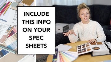 SPECIFICATION BASICS FOR INTERIOR DESIGNERS: Include this in your specification documents