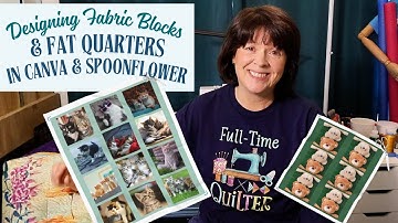 How to Design Fat Quarters & Multi-Block Quilt Panels in Canva (Step-by-Step for Spoonflower)