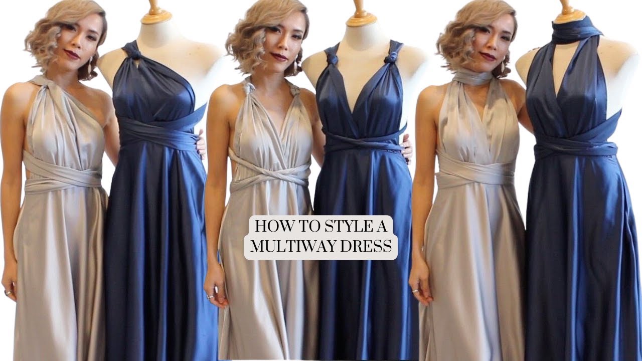 HOW TO STYLE A MULTIWAY DRESS #multiwaydress #dresstutorial #tutorial  #howto #hack 