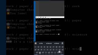 Build Rock Paper Scissors with Python #coding