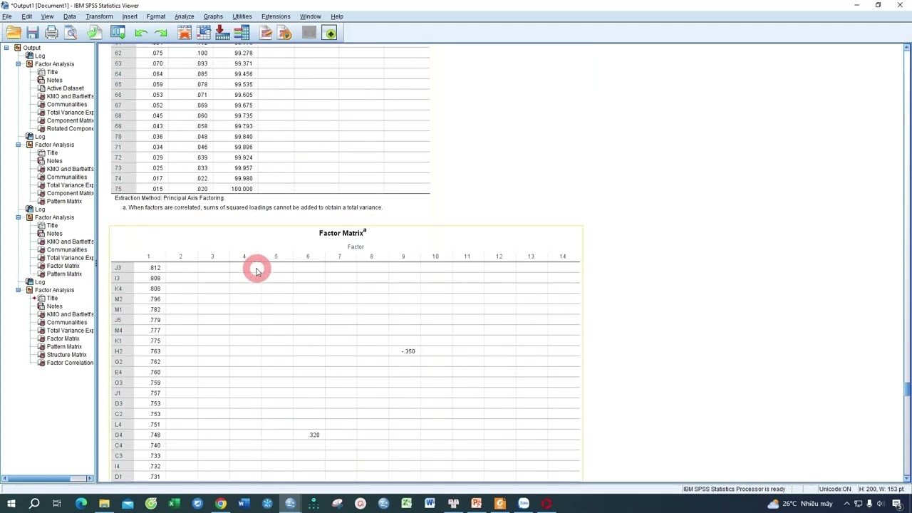v002- tập2: Chạy EFA- SPSS gặp lỗi Rotation failed to converge in 25 iterations thì xử lý thế nào?