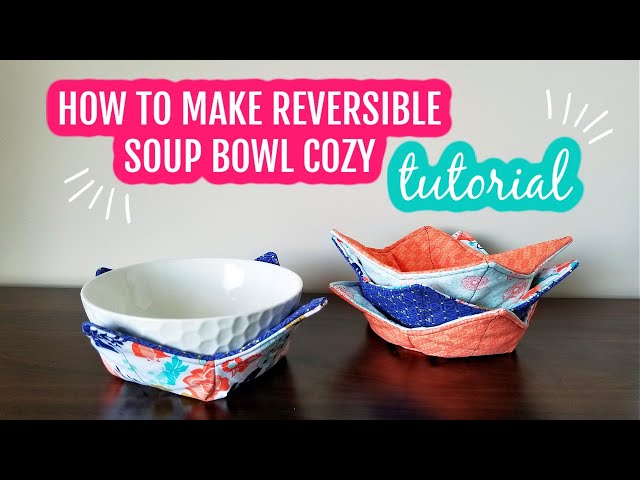 Microwave Bowl Cozy/holder, Soup Bowl Cozy, Soup Bowl Holder, Reversible Bowl  Cozy 