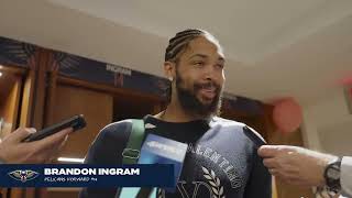 Brandon Ingram on team growth, Jose Alvardo's return | Pelicans-Kings Postgame Interview 11\/20\/23