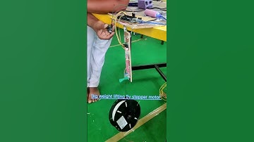 Dc motor project , stepper motor weight lifting , Arduino project , science project #stepper #yt