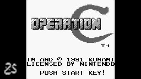 Operation C (Game Boy) - playthrough