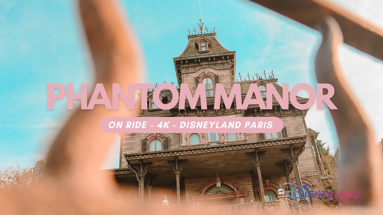 PHANTOM MANOR - DISNEYLAND PARIS - ON RIDE - 4K