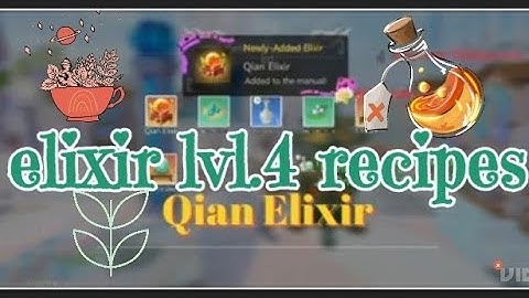 UTOPIA ORIGIN Elixir level 4 Recipes ( Resep Elixir level 4 )