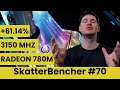 Radeon 780m overclock to 3150 mhz feat rog strix x670ei  skatterbencher 70