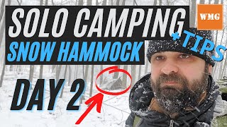 Day 2 Solo Camping in Snowstorm Hammock Shelter and Gear Tips 2021 by What's My Gear 2,196 views 3 years ago 31 minutes