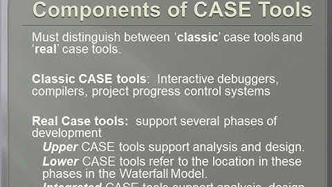 Computer Aided Software EngineeringCASE