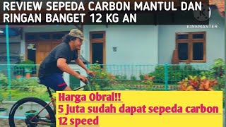 Review sepeda MTB united Detroid 7.1 karbon Harga 5 juta saja / sepeda bekas ya di Bang luki sepeda