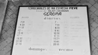 Ferrocarril de vía estrecha olot—gerona.