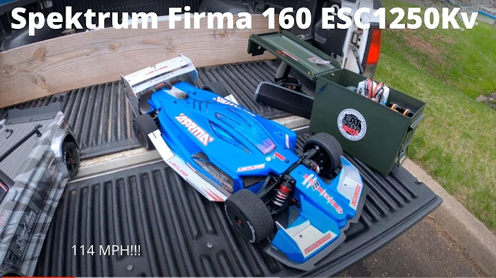Arrma Limitless with Spektrum Firma 160 Esc & 1250kv Motor 114 MPH Speed Run With Crash!!