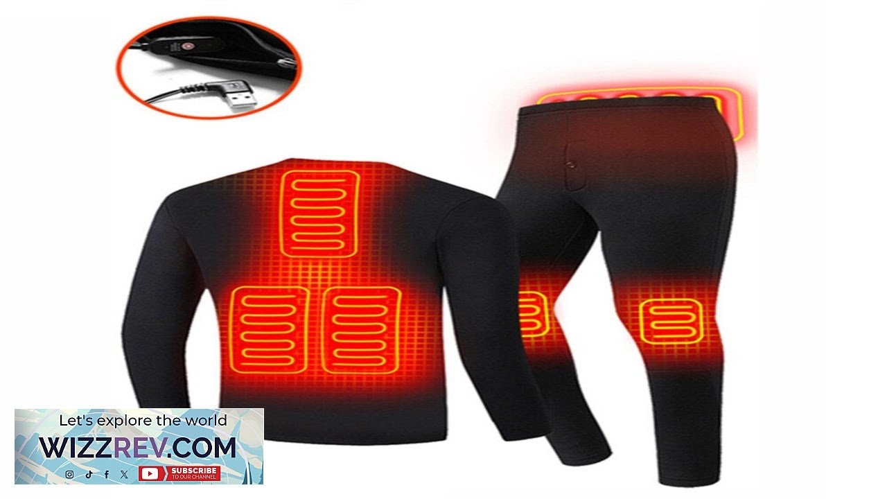 TENGOO HD 01 Комплект термобелья с подогревом, зимний термокостюм с USB-подключением и электричес...