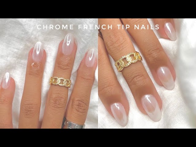 Chrome Nails: Top 10 Creative Ideas for Achieving French Tip Square Short Perfection