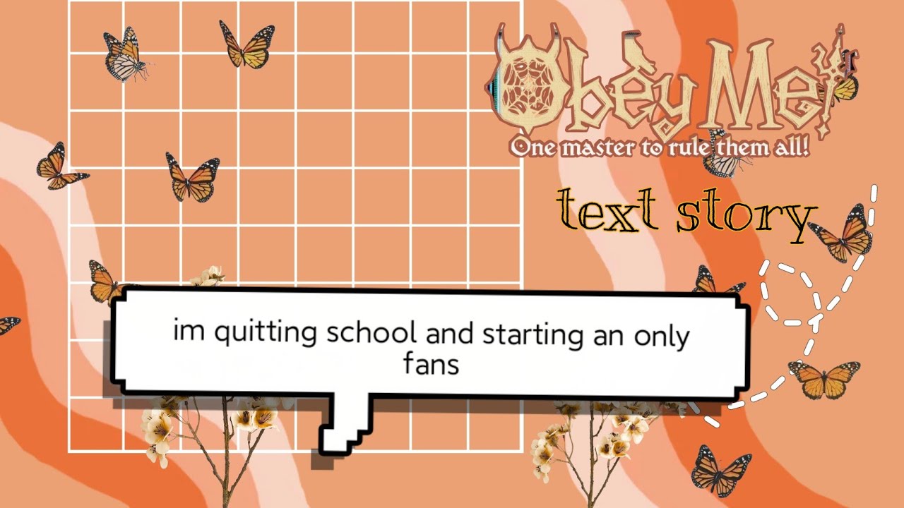 OBEY ME | MC IS STARTING AN ONLY FANS?! | text story