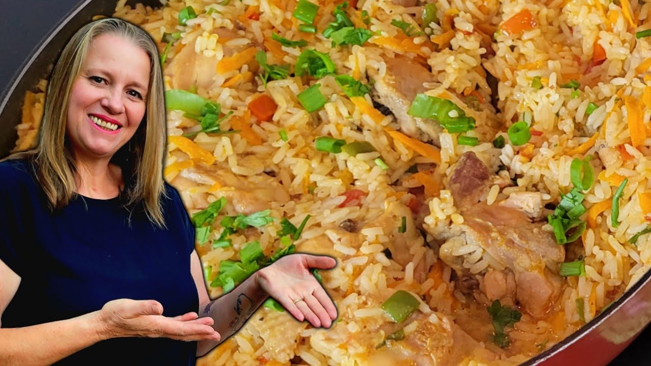 COMO FAZER O RISOTO DE FRANGO MAIS FÁCIL QUE VOCÊ JÁ VIU ! 😍🍚