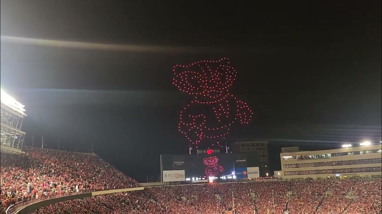 FIRST EVER DRONE SHOW at Camp Randall Madison vs. Ohio State 2023