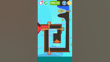 Save the fish - level #136 mobile game/ fishdom #shorts