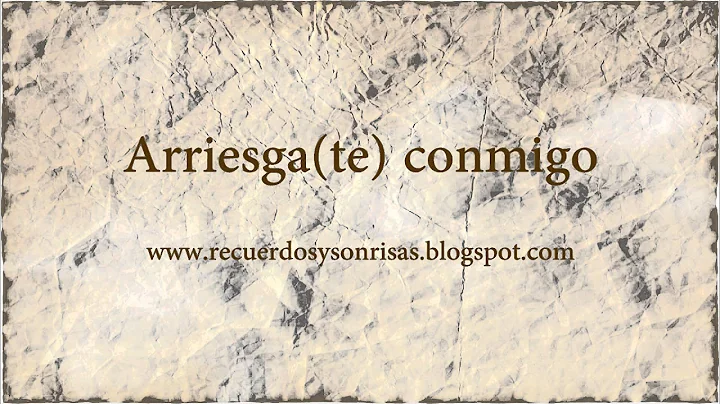 Arriesga(te) conmigo