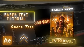 Saber Burning Text Tutorial - After Effects