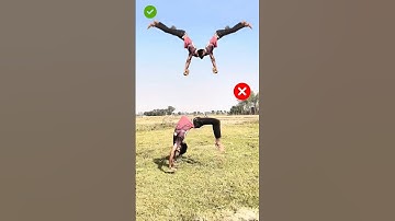Backhandspring सीखते समय ये गलती मत करना!#backhandspring​ #tutorial​ #shortsviral​ #shorts#backflip
