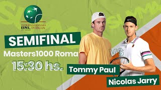 EN VIVO - Paul vs Jarry- Masters 1000 de Roma