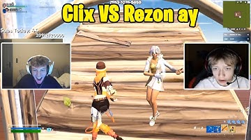 Clix VS Rezon ay 1v1 TOXIC Buildfights!