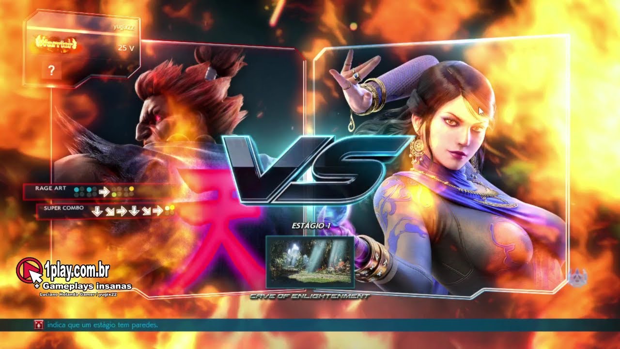 Tekken 7! AKUMA VIOLENTO, INSANO! VS. ZAFINA GATA, INVOCADA! (CAVE OF ENLIGHTENMENT STAGE) Lendário!