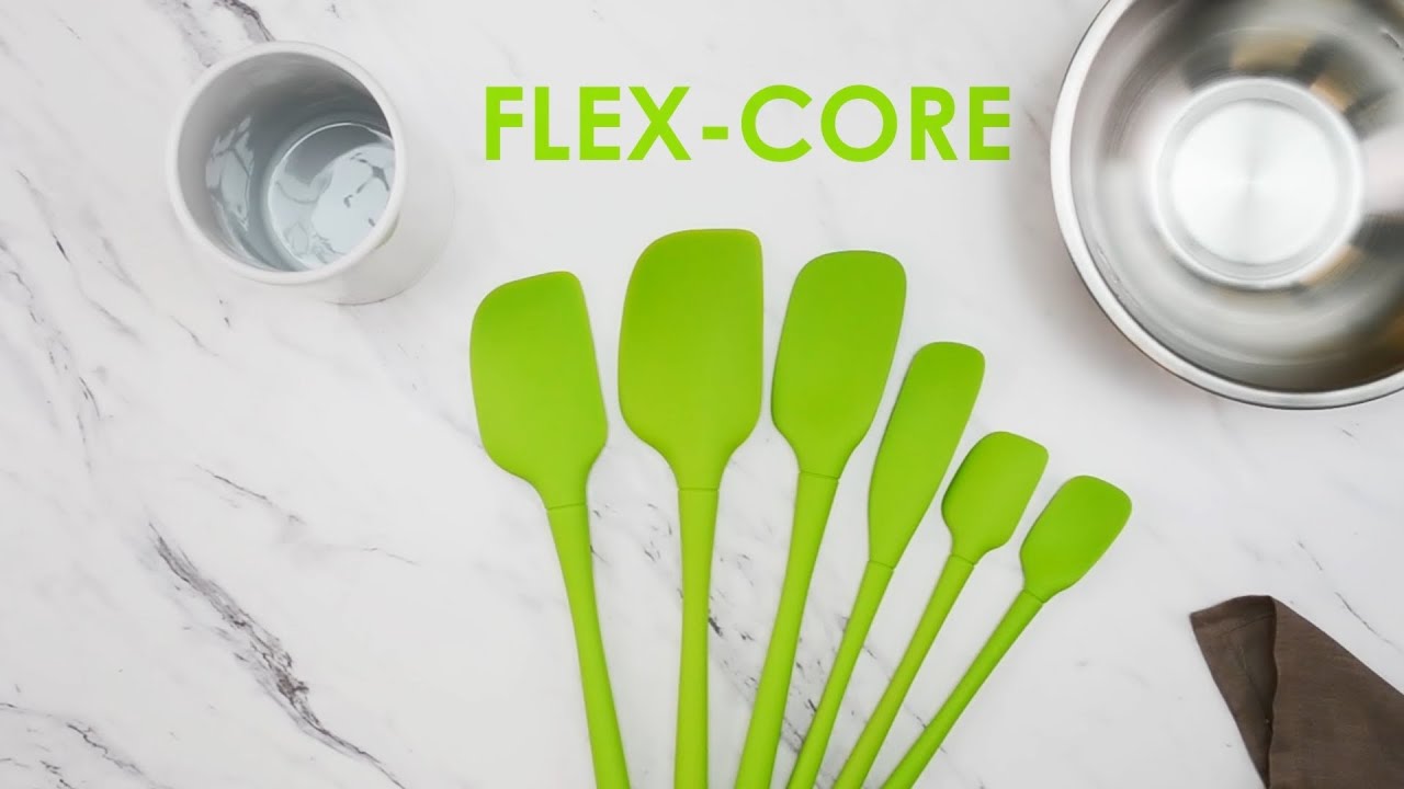 Tovolo Flex-Core All Silicone Jar Scraper - Pesto