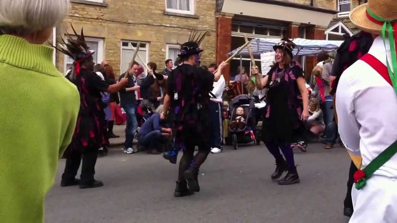 Wychwayz Border Morris dancing White Ladies Aston Charlbury Street Fair 2013 YouTube